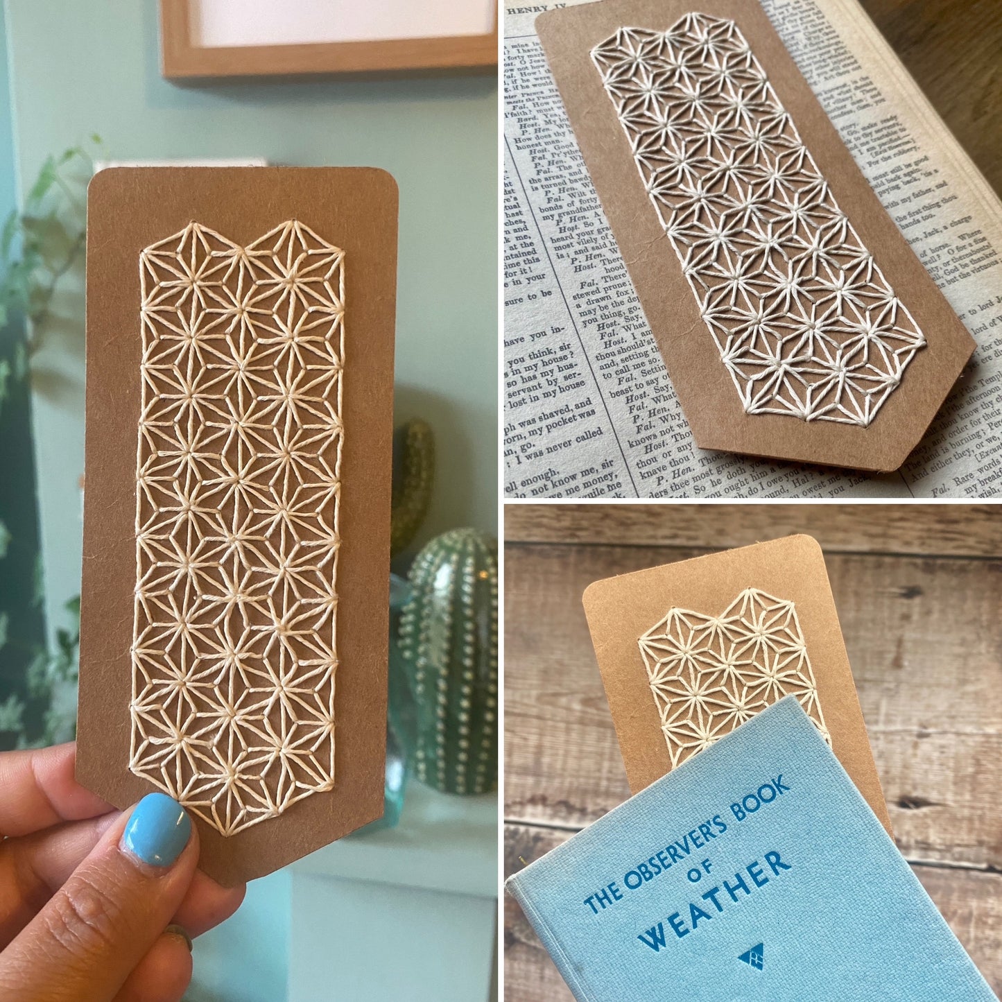 Sashiko Bookmark