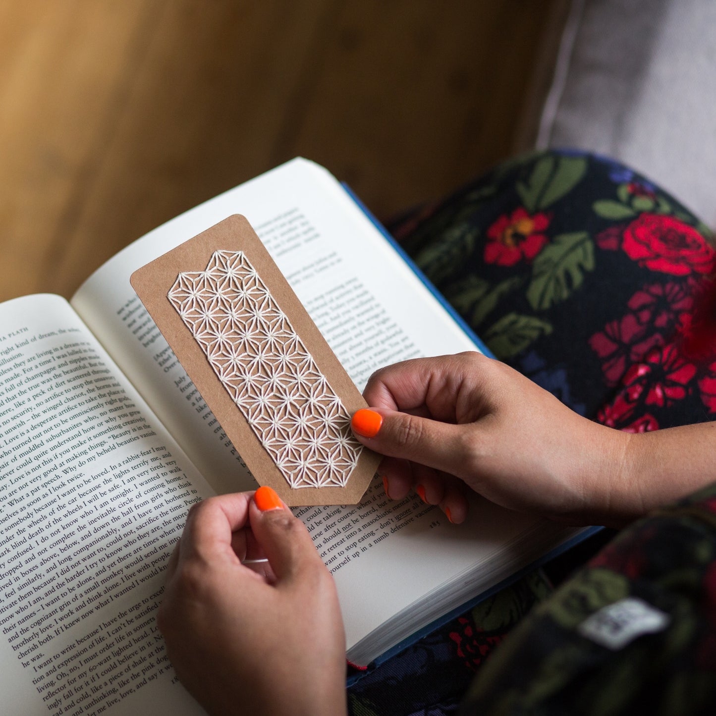Sashiko Bookmark
