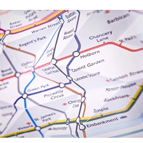 London Tube Map - Folded