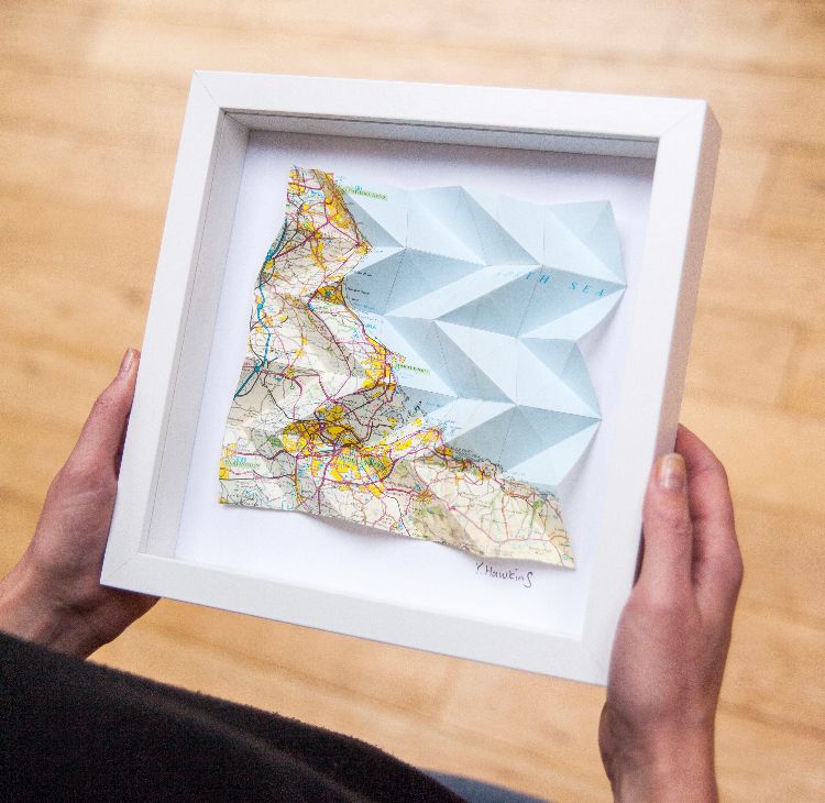 Origami Map - Pick a place anywhere in the world