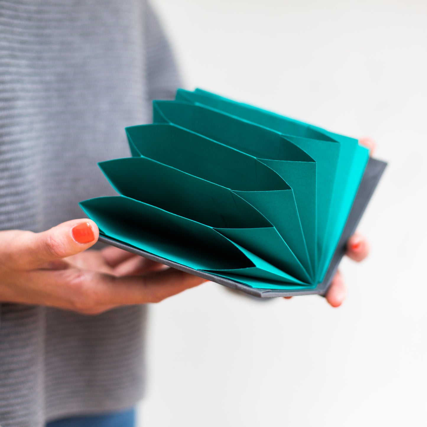 Origami Folio (Teal + Grey) A6