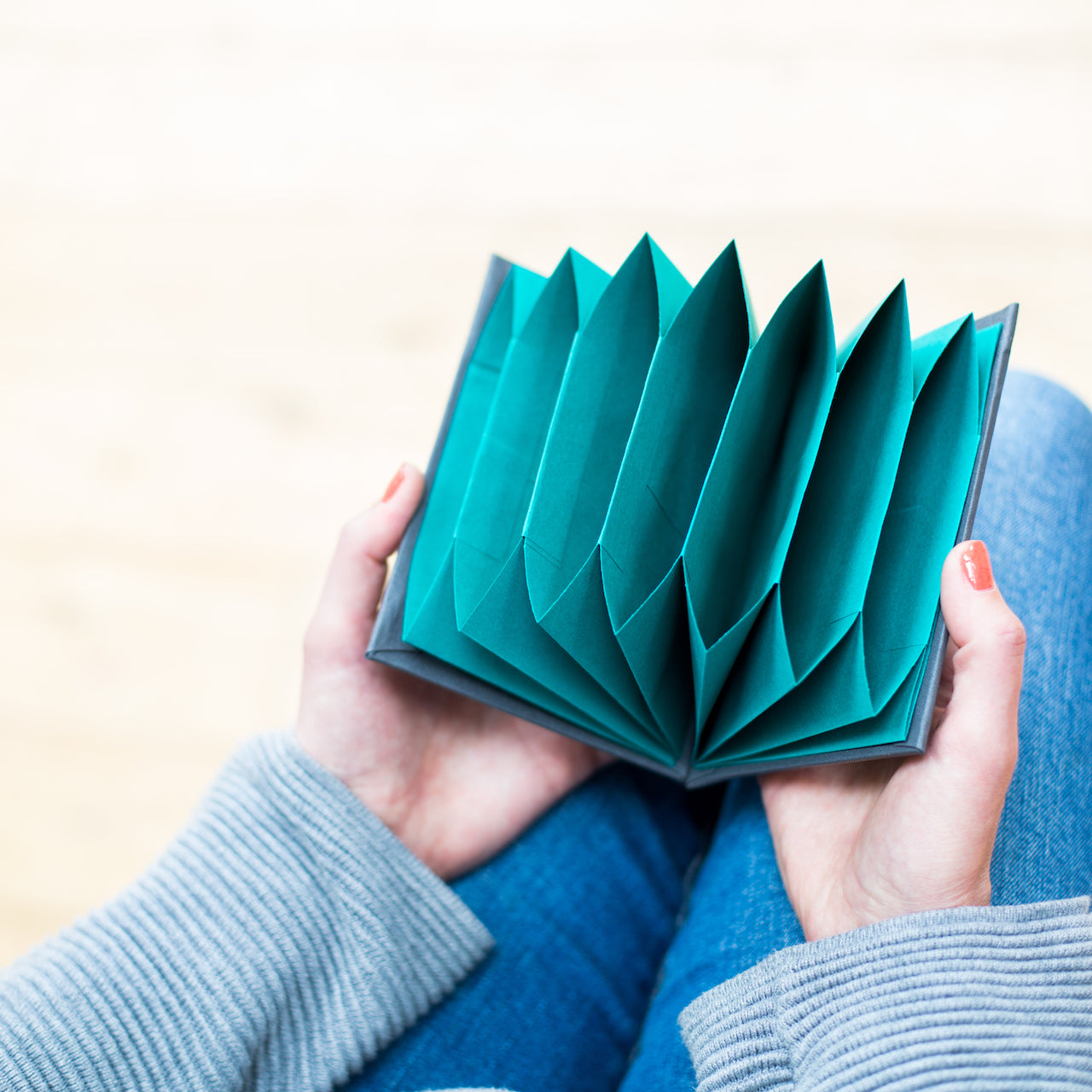 Origami Folio (Teal + Grey) A6