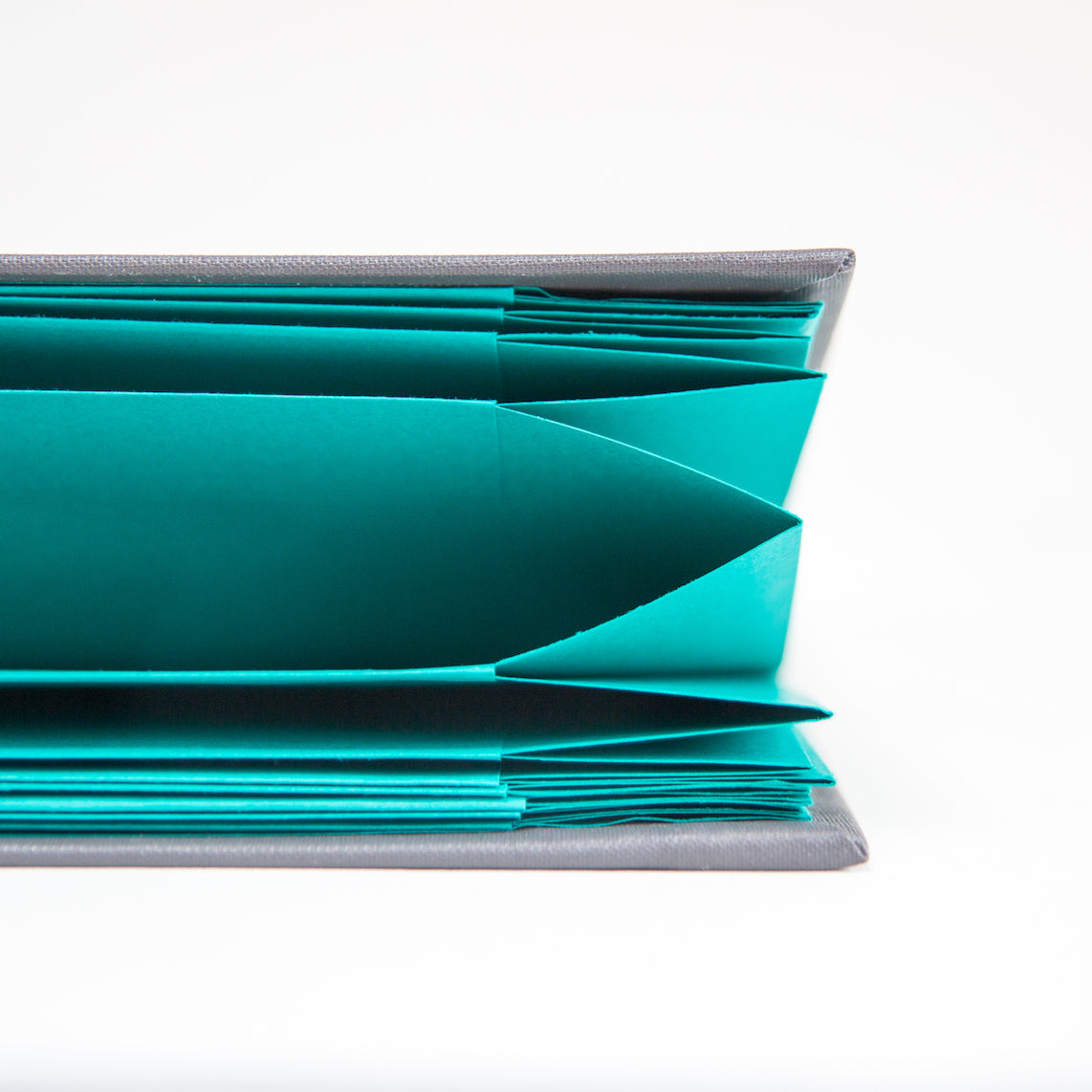 Origami Folio (Teal + Grey) A4