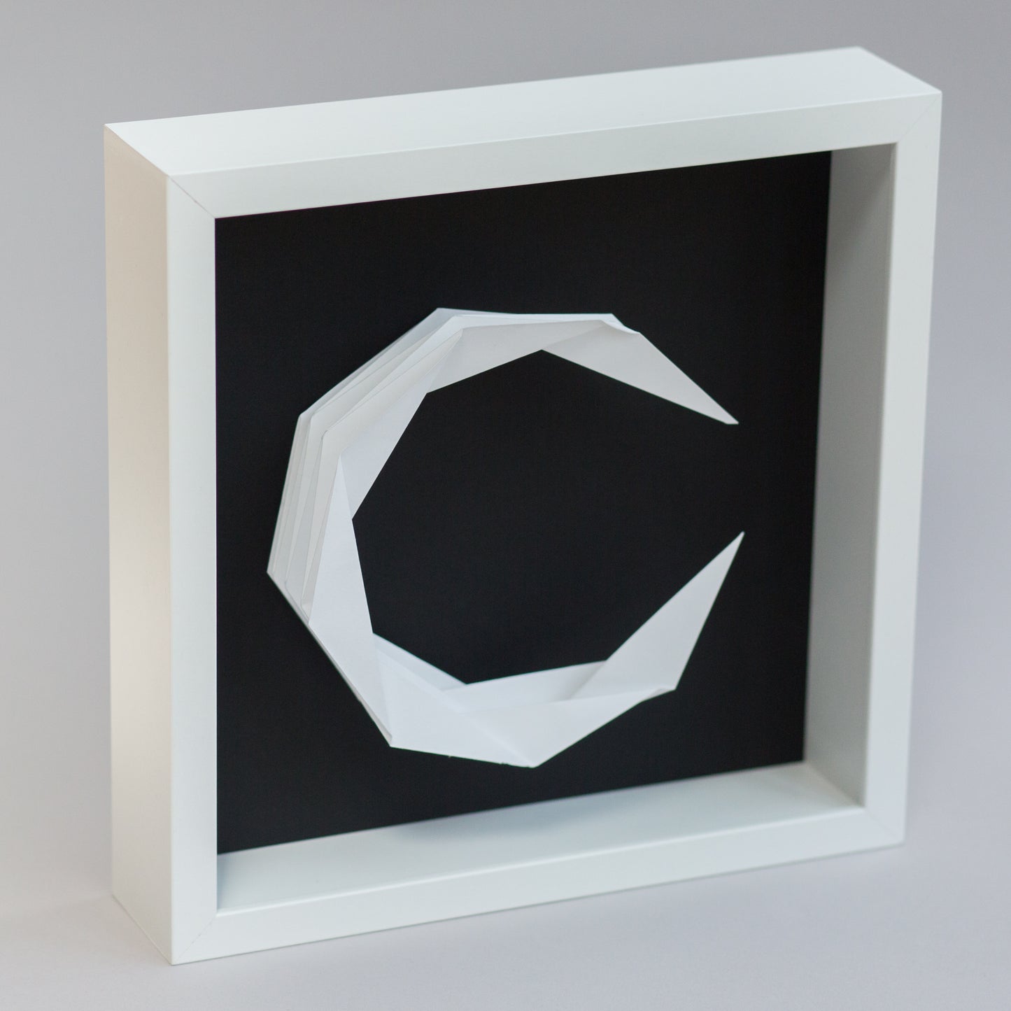 Origami Moon (Framed)