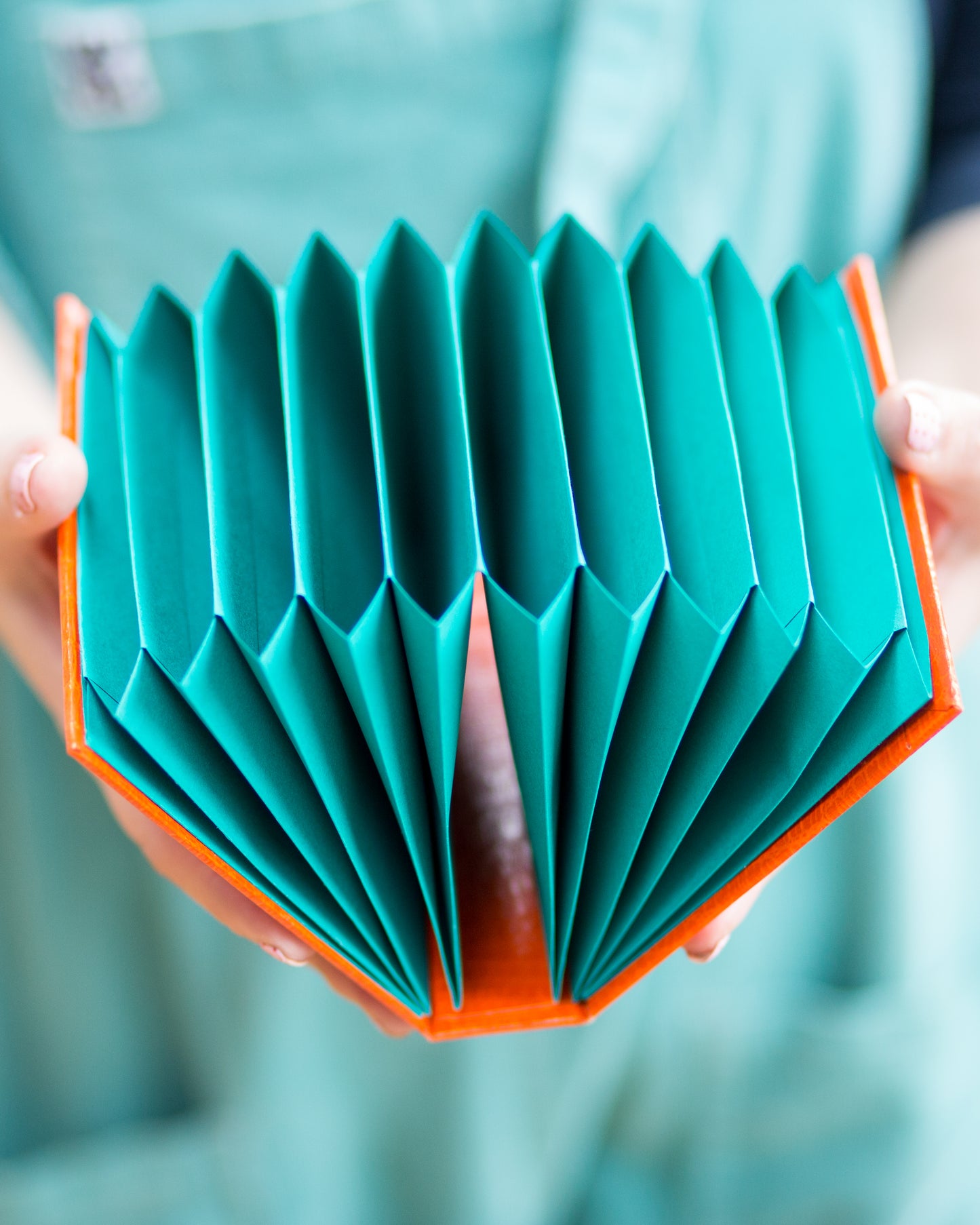 Origami Folio (Teal + Orange) A6