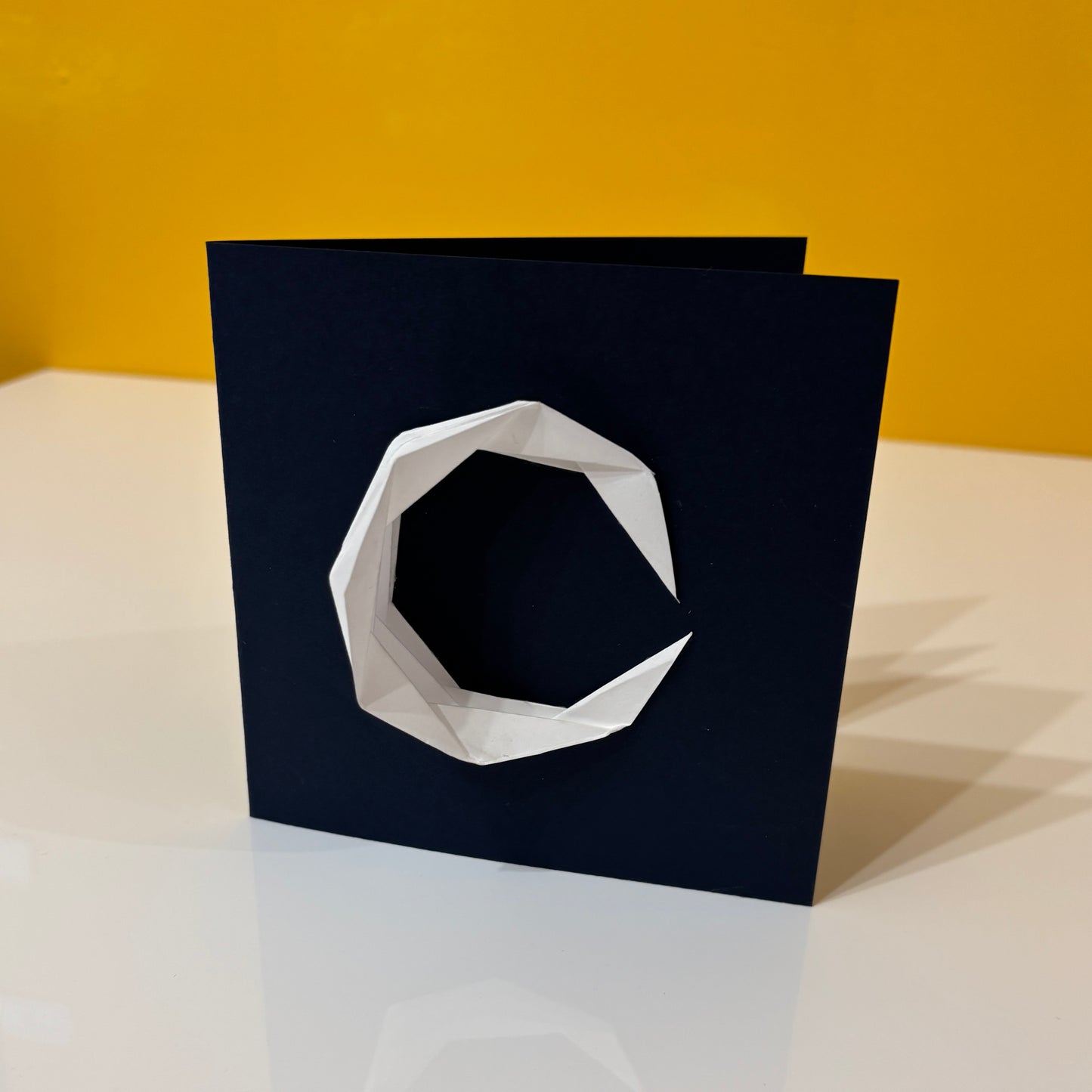 Origami Moon Greetings Card