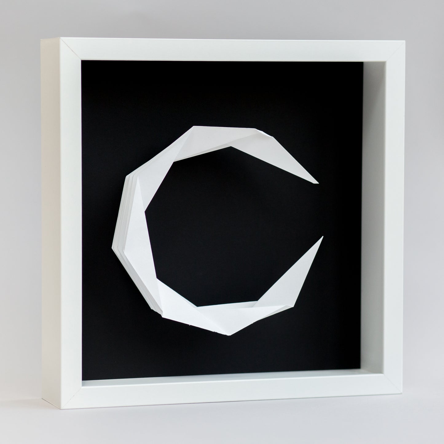 Origami Moon (Framed)