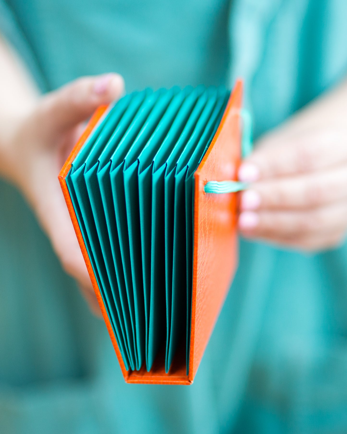 Origami Folio (Teal + Orange) A6