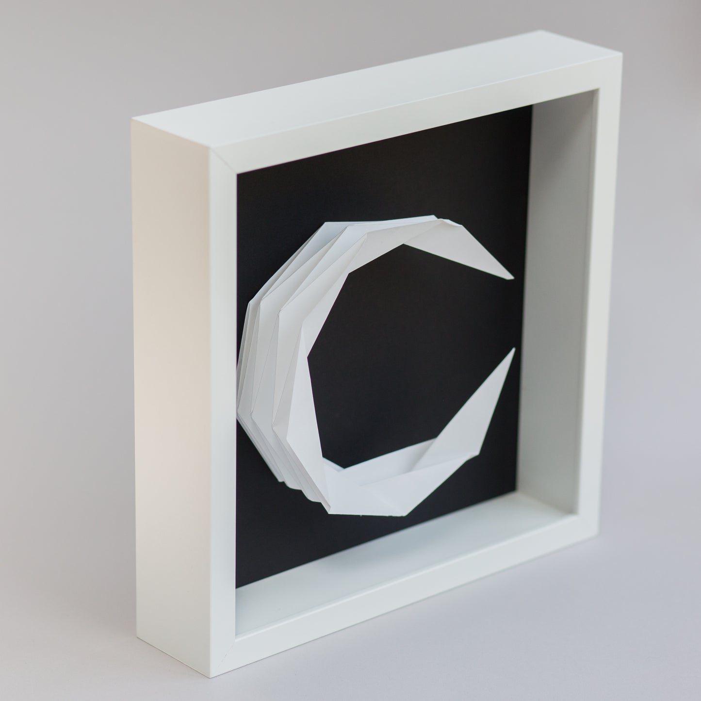 Origami Moon (Framed)