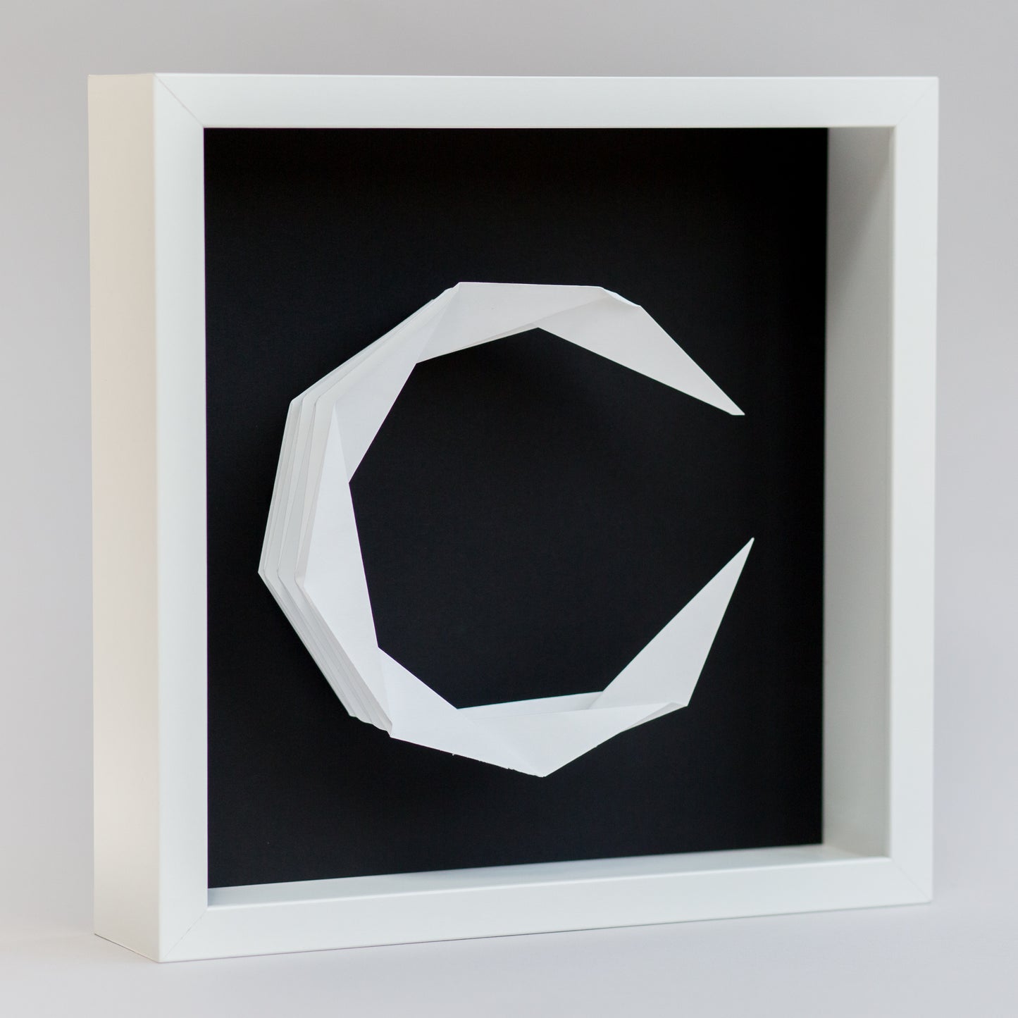 Origami Moon (Framed)