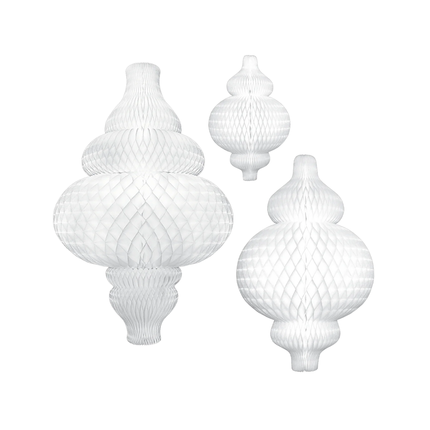 Honeycomb Opulent Ornament (WHITE)