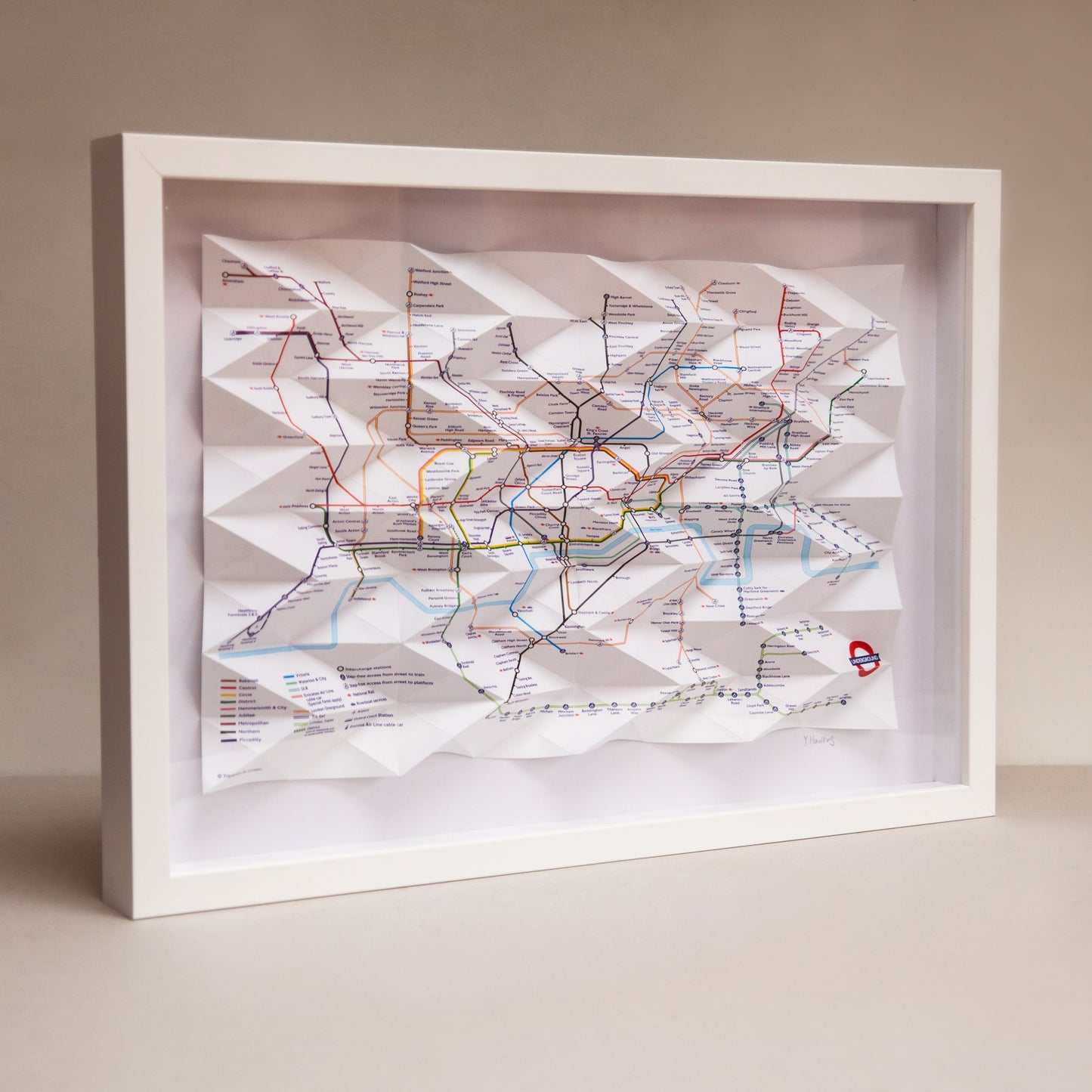 London Tube Map - Folded