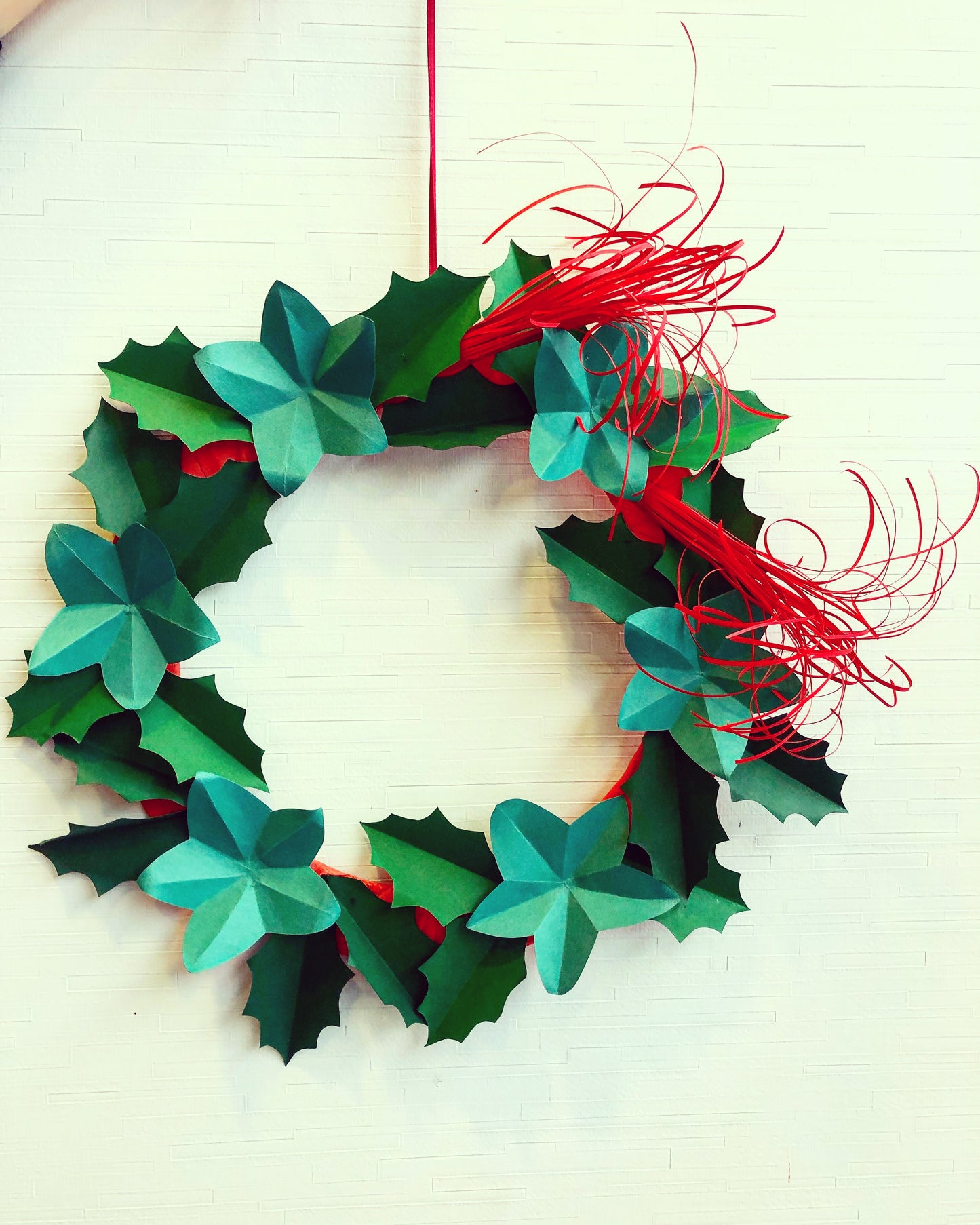 Winter Paper Wreath