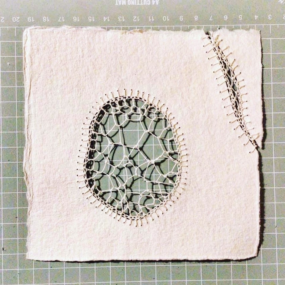 Hedebo Embroidery Tunnel Book