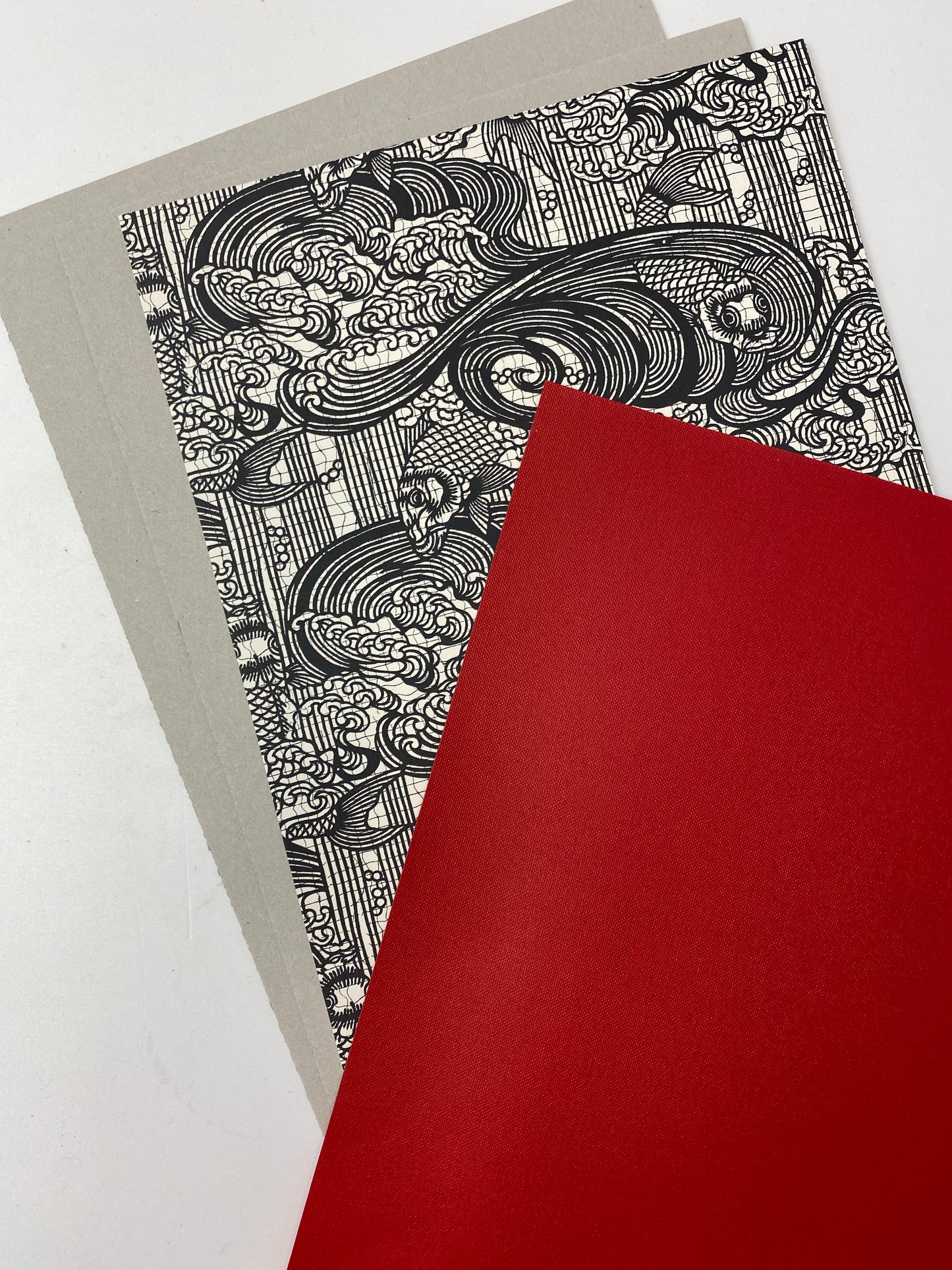 Refill Pack - Bookcloth, GreyBoard + End papers