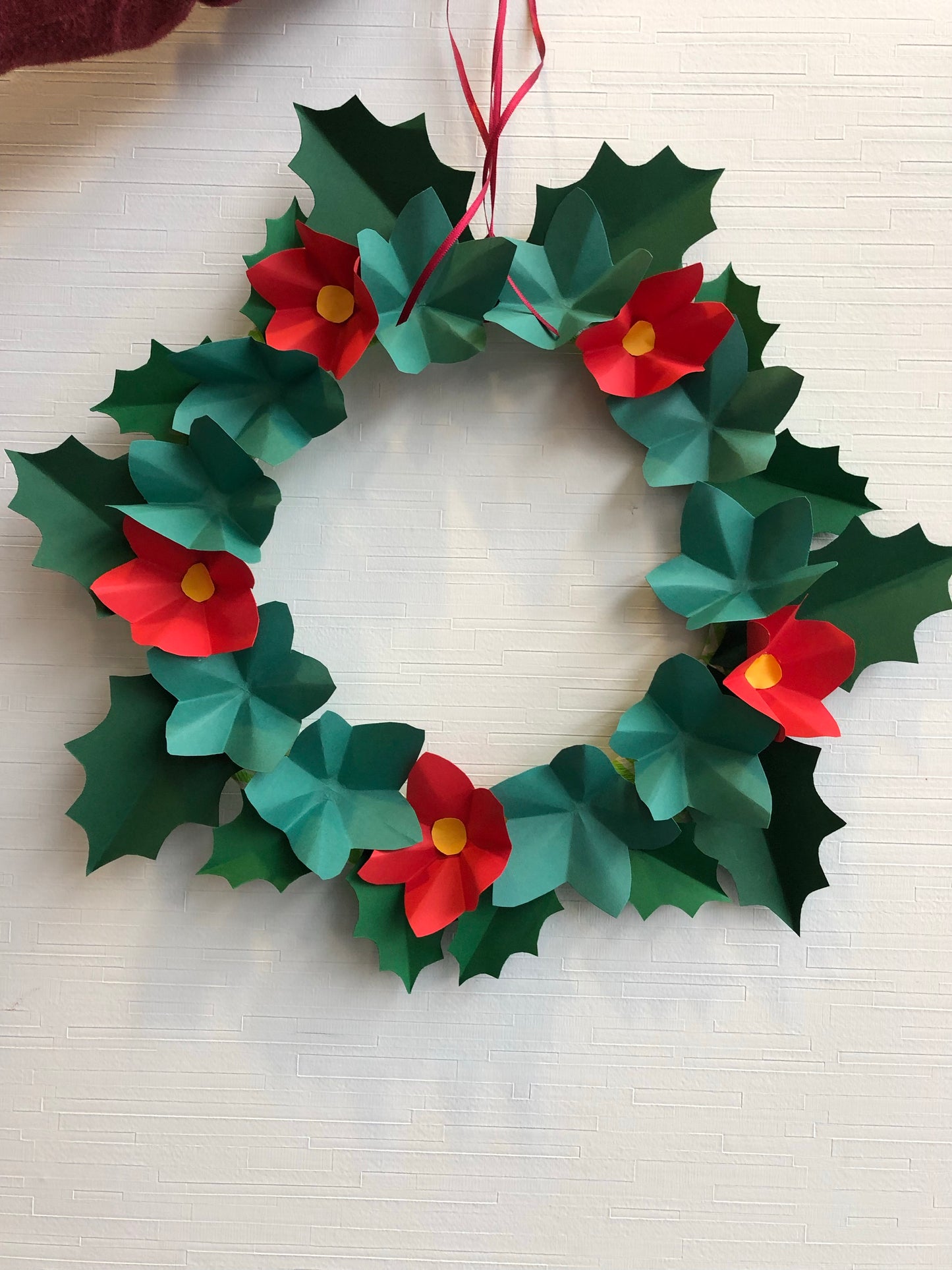 Winter Paper Wreath