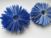 Load image into Gallery viewer, Blue Sewing Circle Book Sculpture
