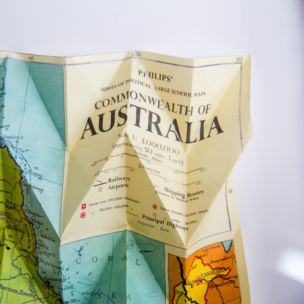 Origami Map of Australia